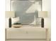 Elegant entryway featuring a console table and stylish lamps at 2033 Lasso Loop, Eagle Lake, FL 33839