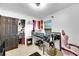 Small bedroom with a bunk bed, desk and window at 1375 6 Iron Dr, Lakeland, FL 33801