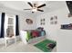 bedroom with football-themed decor at 4310 Trotters Way, Lakeland, FL 33801