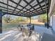 Relaxing patio with seating area and covered pergola at 7216 Fox Chase Dr, Lakeland, FL 33810