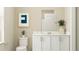 Clean bathroom with white vanity and toilet at 5790 Meditation Dr, Clermont, FL 34714