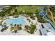 Resort-style pool with water slide and lounge area at 7650 Fairfax Dr, Kissimmee, FL 34747