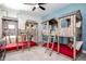 bedroom with rustic-style bunk beds at 7650 Fairfax Dr, Kissimmee, FL 34747