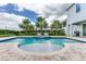 Large pool with spa and brick pavers at 7650 Fairfax Dr, Kissimmee, FL 34747
