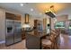 Spacious kitchen with stainless steel appliances and island at 7482 Brooklyn Dr, Kissimmee, FL 34747