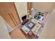 Spacious living room with fireplace and access to patio at 7482 Brooklyn Dr, Kissimmee, FL 34747
