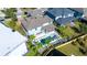 House with pool and backyard, aerial view at 9406 Dugard Ct, Orlando, FL 32827