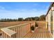 Wooden deck overlooking the backyard at 7435 Postal Colony Rd, Clermont, FL 34714