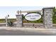 Lake Alfred Pines community entrance sign with stone pillars and landscaping at 486 Pine Tree Blvd, Lake Alfred, FL 33850