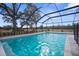 Sparkling screened pool surrounded by a spacious patio at 8631 Sw 70Th Ter, Bushnell, FL 33513