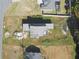 Aerial view of a house under construction with roof at 3225 Parkwood Ct, Kissimmee, FL 34744