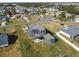 Aerial view showing steel frame of house under construction at 3225 Parkwood Ct, Kissimmee, FL 34744