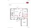 Floor plan showcasing a great room, 4 bedrooms, and 2 baths at 2162 Hadley Rd, Bartow, FL 33830