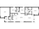 Floor plan of the home, showing bedrooms, bathrooms, kitchen, and living areas at 1423 Harbor Ridge Dr, Poinciana, FL 34759