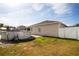Large backyard with above-ground pool and fenced area at 1046 Roberta Rd, Lake Wales, FL 33853