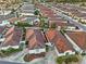 Aerial view of houses with brown roofs at 17090 Se 76Th Caledonia Ter, The Villages, FL 32162