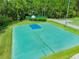 Community basketball court surrounded by lush greenery at 2024 Capri Ln, Mount Dora, FL 32757