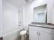 Full bathroom with granite vanity and shower/tub combo at 4407 Rapallo Ave, Winter Haven, FL 33884