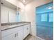Bathroom with granite countertop and double sinks at 4407 Rapallo Ave, Winter Haven, FL 33884
