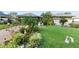 Single-Gathering home with festive decorations and manicured lawn at 1694 Town Park Dr, Port Orange, FL 32129