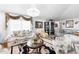 Living room with comfortable seating and a chandelier at 1694 Town Park Dr, Port Orange, FL 32129