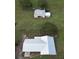 Aerial view of house and detached workshop at 4915 Mount Pleasant Rd, Groveland, FL 34736