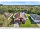 Aerial view of single-Gathering home with pond view at 1771 Turtle Rock Dr, Lakeland, FL 33803