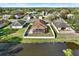 Aerial view showcasing home's location and backyard at 1771 Turtle Rock Dr, Lakeland, FL 33803