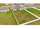 Overhead view of a home with large backyard at 840 S Palm Ave, Frostproof, FL 33843