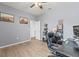 Spacious home office with ample desk space and hardwood floors at 840 S Palm Ave, Frostproof, FL 33843