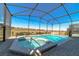 Relaxing screened pool and spa with ample deck space at 1166 Aloha Blvd, Davenport, FL 33897