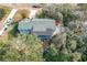 Aerial view showing house, yard, and trampoline at 151 Pine St, Babson Park, FL 33827