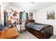 bedroom with twin bed, desk, and playful decor at 2739 Everleth Dr, Lakeland, FL 33810