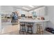 Kitchen with an island, stainless steel appliances, and breakfast bar at 1967 Long Boat Dr, Lakeland, FL 33810