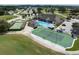 Community overview, showing clubhouse, pool, and tennis courts at 1967 Long Boat Dr, Lakeland, FL 33810