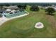 Aerial view of the community's golf course and green at 1967 Long Boat Dr, Lakeland, FL 33810