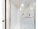 Shower stall with glass enclosure and grab bar at 4150 S Atlantic Ave # 107C, New Smyrna Beach, FL 32169