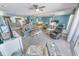 Open living room with ocean view and comfortable furniture at 4575 S Atlantic Ave # 6307, Ponce Inlet, FL 32127