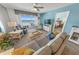 Spacious living room with ocean view at 4575 S Atlantic Ave # 6307, Ponce Inlet, FL 32127