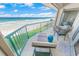 Relaxing ocean view balcony with seating at 4575 S Atlantic Ave # 6307, Ponce Inlet, FL 32127