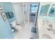 Bathroom with a shower and double vanity at 4575 S Atlantic Ave # 6307, Ponce Inlet, FL 32127