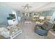Bright and airy living room with comfortable seating at 4575 S Atlantic Ave # 6307, Ponce Inlet, FL 32127