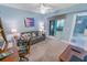 Home office with access to balcony and ocean view at 4575 S Atlantic Ave # 6307, Ponce Inlet, FL 32127