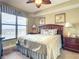 Bedroom with king-size bed and ocean views at 2403 S Atlantic Ave # 409, Daytona Beach Shores, FL 32118