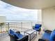 Spacious balcony boasting stunning ocean views, perfect for relaxing at 2403 S Atlantic Ave # 409, Daytona Beach Shores, FL 32118
