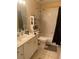 Clean bathroom with tub/shower combo and vanity at 6131 Sabal Point Cir, Port Orange, FL 32128