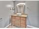 Bathroom with vanity, mirror and granite countertop at 2329 River Ridge Rd # 160, Deland, FL 32720