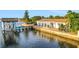 Single-story home with sunroom and private waterfront dock at 138 Old Carriage Rd, Ponce Inlet, FL 32127