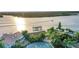 Aerial view of waterfront property with private dock at 138 Old Carriage Rd, Ponce Inlet, FL 32127