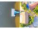 Bird's-eye view of waterfront home and dock at 138 Old Carriage Rd, Ponce Inlet, FL 32127